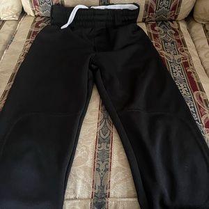 Youth medium Rawlings black baseball pants